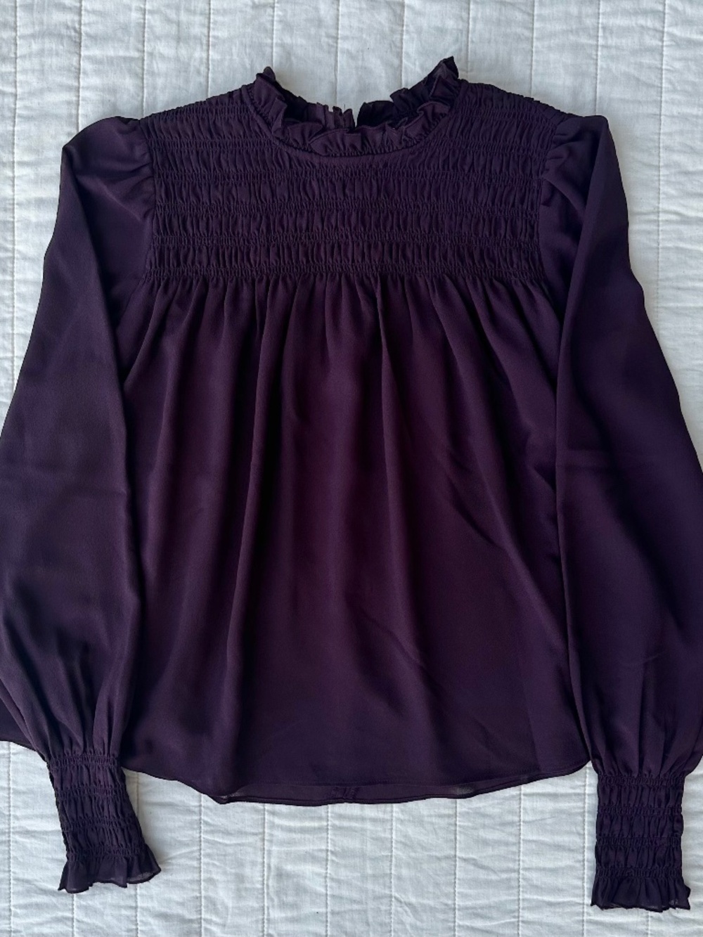 Aritzia Wilfred Compose Blouse | Purple Plum | Size 2XS | Worn Once
